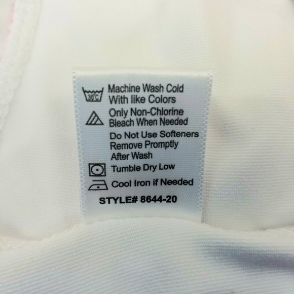 Bolle High Performance Pink White Stripe Athletic Skirt W/Shorts Womens Medium - Picture 7 of 14